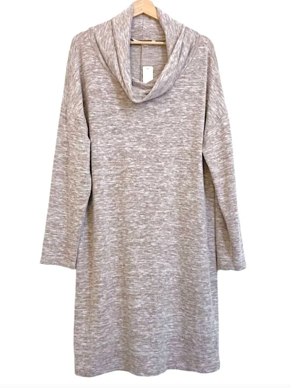 SOFT SURROUNDINGS Cozy Weekend Dress in Blush Melange NEW